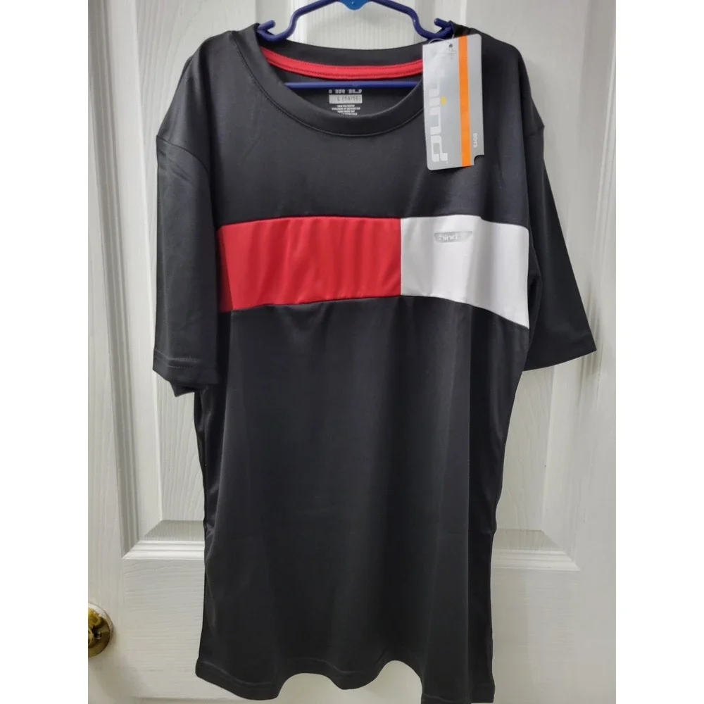Hind Boys Size Large (14/16) 3 Piece Set Shirt Shorts Tank Red/Black/White NWT